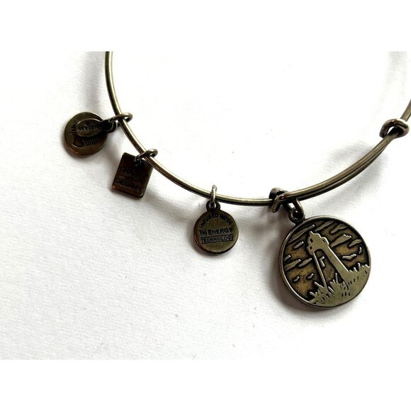 Alex and Ani Gold Bracelet Set Lighthouse & Seashell - Picture 9 of 16